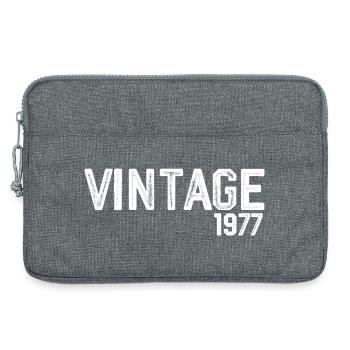Jahrgang 1977 - Laptoptasche 13" - Grau meliert - Vorne