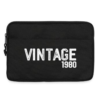 Vintage 1980's - Laptop bag 13" - black - Front