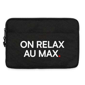 RELAX TO THE MAX. | Vacation Mode - Laptop bag 13" - black - Front