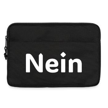 Non – Déclaration allemande drôle disant Chemise - Sacoche pour ordinateur portable 13 pouces - noir - Devant