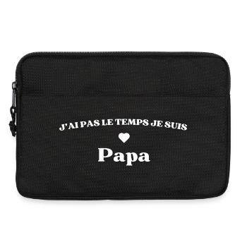 Ich habe keine Zeit. Ich bin Daddy For Men. - Laptoptasche 13" - Schwarz - Vorne