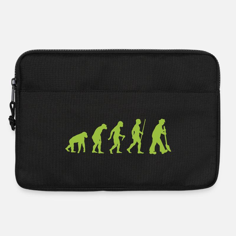 Evolution - vom Urmensch zum Gartenfreund - Laptoptasche 13" - Schwarz