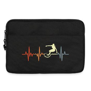 Surfer Girl Retro Heart Palpitations - Laptop bag 13" - black - Front