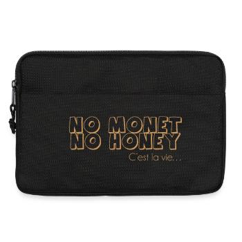 T-shirt “No Monet, No Honey” – humour artistique - Sacoche pour ordinateur portable 13 pouces - noir - Devant