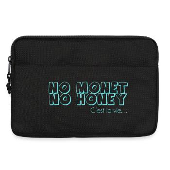 T-shirt « No Monet, No honey » - Teal logo - Sacoche pour ordinateur portable 13 pouces - noir - Devant