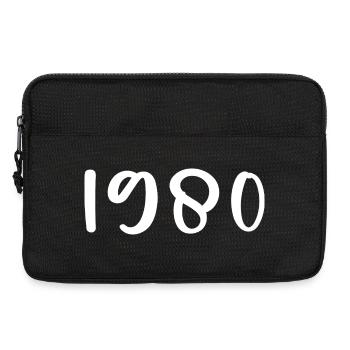 1980 Limitierte Auflage 46. Geburtstag 1980 - Laptoptasche 13" - Schwarz - Vorne