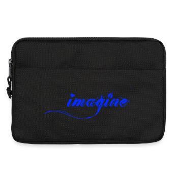Imagine there is Peace and Love, Schrift - Laptop bag 13" - black - Front