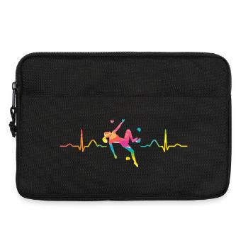 Boulderer heartbeat Bouldering Bouldering - Laptop bag 13" - black - Front