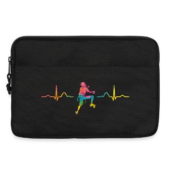 Boulderer heartbeat Bouldering Bouldering - Laptop bag 13" - black - Front