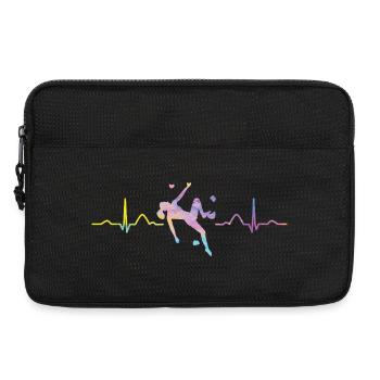 Boulderer heartbeat Bouldering Bouldering - Laptop bag 13" - black - Front