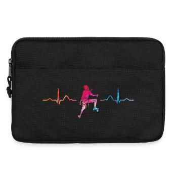 Boulderer heartbeat Bouldering Bouldering - Laptop bag 13" - black - Front