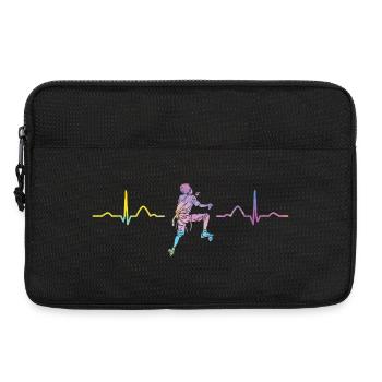 Boulderer heartbeat Bouldering Bouldering - Laptop bag 13" - black - Front