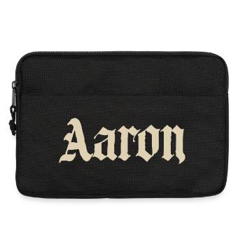 Nom d’Aaron - Sacoche pour ordinateur portable 13 pouces - noir - Devant