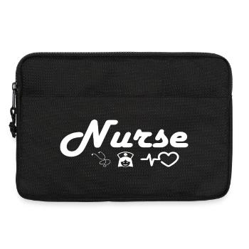 Nurse_White - Sacoche pour ordinateur portable 13 pouces - noir - Devant