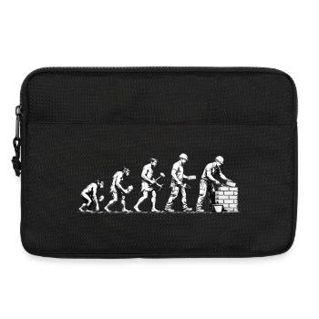 Bétonnier, maçon, artisan, chantier, maçon. - Sacoche pour ordinateur portable 13 pouces - noir - Devant