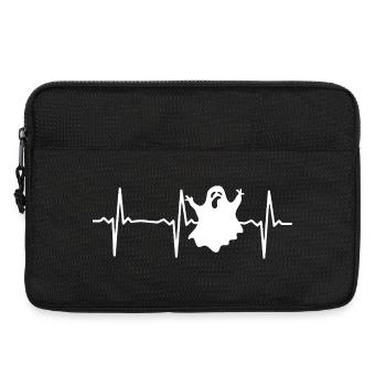 Halloween Ghost Halloween Heartbeat Ghost - Laptoptasche 13" - Schwarz - Vorne