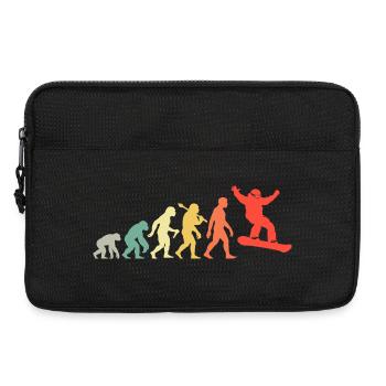 Snowboard Evolution für Snowboarder - Laptoptasche 13" - Schwarz - Vorne