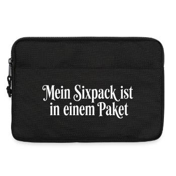 Mein Sixpack im Paket Lustig - Laptop bag 13" - black - Front