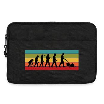 Cadeau drôle de tonte de pelouse pour le paysagiste et le papa - Sacoche pour ordinateur portable 13 pouces - noir - Devant