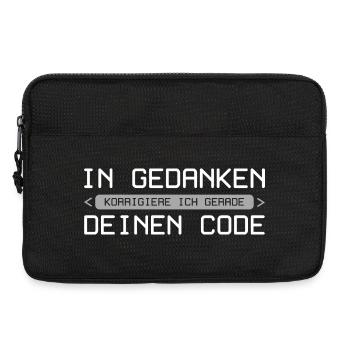In Gedanken korrigiere ich gerade deinen Code - Laptoptasche 13" - Schwarz - Vorne