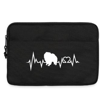 Chow Chow - Sacoche pour ordinateur portable 13 pouces - noir - Devant