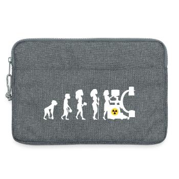 Humour Manip Radio de bloc pour femme Radiologie - Sacoche pour ordinateur portable 13 pouces - gris chiné - Devant