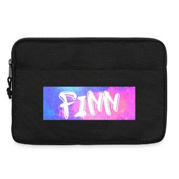 Finn: Neon-Graffiti Galaxie - Laptoptasche 13" - Schwarz - Vorne