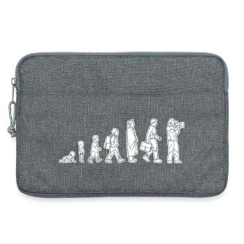Vom Kind zum Kameramann - Laptoptasche 13" - Grau meliert - Vorne
