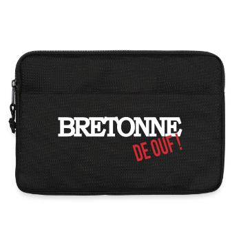 Bretonne de ouf - Sacoche pour ordinateur portable 13 pouces - noir - Devant