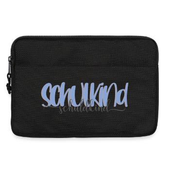 Schulkind Einschulung Grundschule Geschenk - Laptoptasche 13" - Schwarz - Vorne