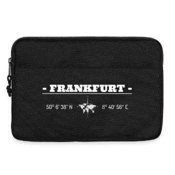 Coordinates Frankfurt am Main - Laptop bag 13" - black - Front