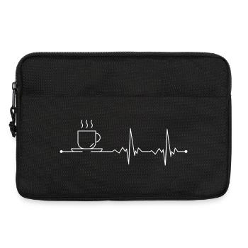 Coffee Pulse Line Art - Laptop bag 13" - black - Front