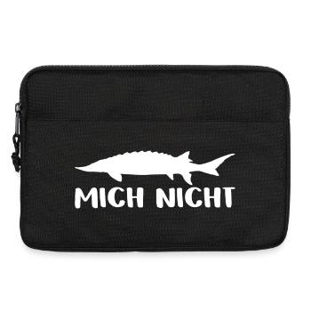 Stör mich nicht - Störsilhouette mit Spruch - Laptoptasche 13" - Schwarz - Vorne