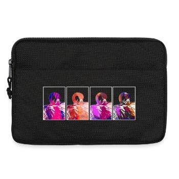 Flamingos - Laptoptasche 13" - Schwarz - Vorne