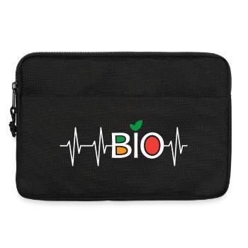Heartbeat Organic Healthy Green Nutrition Pulse Icône - Sacoche pour ordinateur portable 13 pouces - noir - Devant