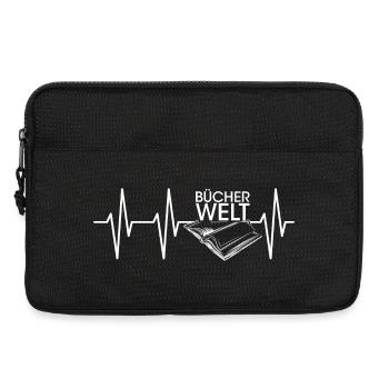 Heartbeat Livre Livre Monde Icône Livre Lecture Lecteur - Sacoche pour ordinateur portable 13 pouces - noir - Devant