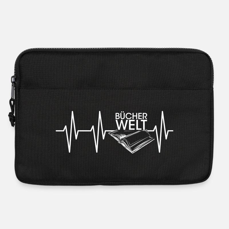 Herzschlag Buch Bücherwelt icon Buch Lesen Leser - Laptoptasche 13" - Schwarz