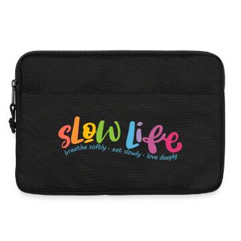 Langsames Leben - Laptoptasche 13" - Schwarz - Vorne