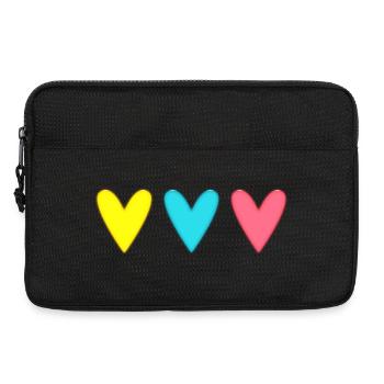HERZ. VIELEN DANK. GELIEBTE. MEISTER. DANKE HERRIN. - Laptoptasche 13" - Schwarz - Vorne