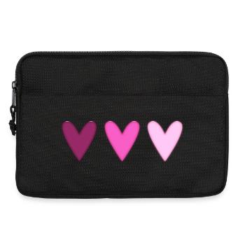 HERZ. VIELEN DANK. GELIEBTE. MEISTER. DANKE HERRIN. - Laptoptasche 13" - Schwarz - Vorne
