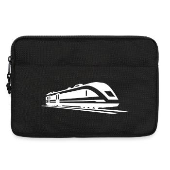 Dessin de train - Sacoche pour ordinateur portable 13 pouces - noir - Devant