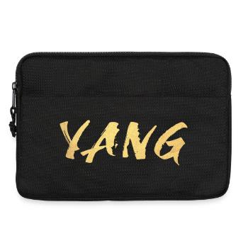 Yang Gold Yoga männlich om Namaste Meditation Yogi - Laptoptasche 13" - Schwarz - Vorne