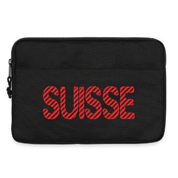 SWITZERLAND. COUNTRY. GENEVA. HUMOR. COUNTRY. FLAG - Laptop bag 13" - black - Front