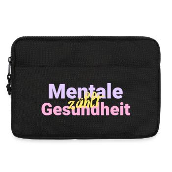 La santé mentale compte - Sacoche pour ordinateur portable 13 pouces - noir - Devant