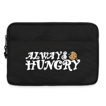 Always hungry bright design - Laptop bag 13" - black - Front