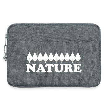 NATURE - Sacoche pour ordinateur portable 13 pouces - gris chiné - Devant