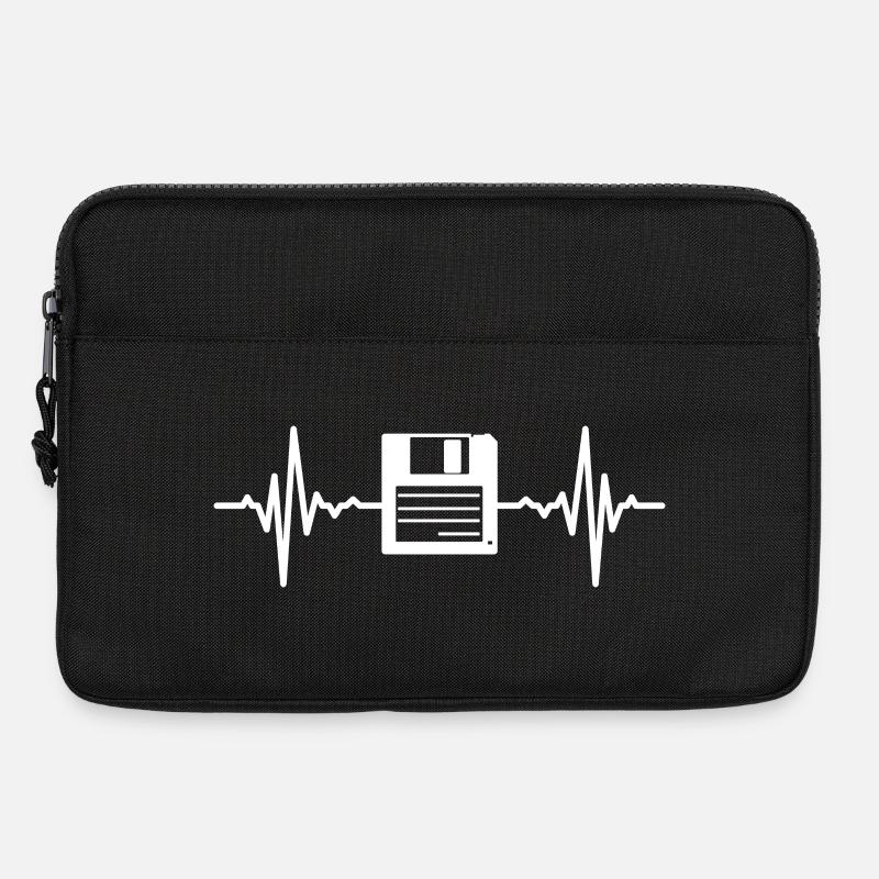 Diskette Herzschlag - Laptoptasche 13" - Schwarz