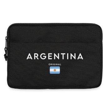 Drapeau de l’Argentine, fierté argentine - Sacoche pour ordinateur portable 13 pouces - noir - Devant
