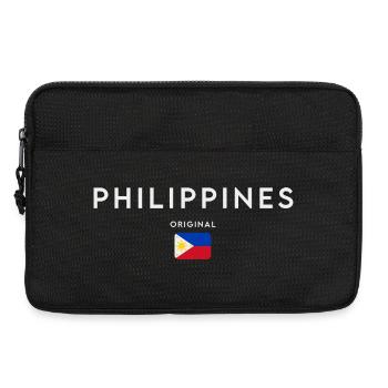 Philippinische Flagge, Philippinischer Stolz - Laptoptasche 13" - Schwarz - Vorne
