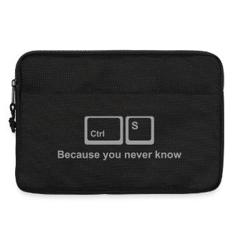 Ctrl S Shirt – Save It Nerd Humor for Developers - Laptop bag 13" - black - Front